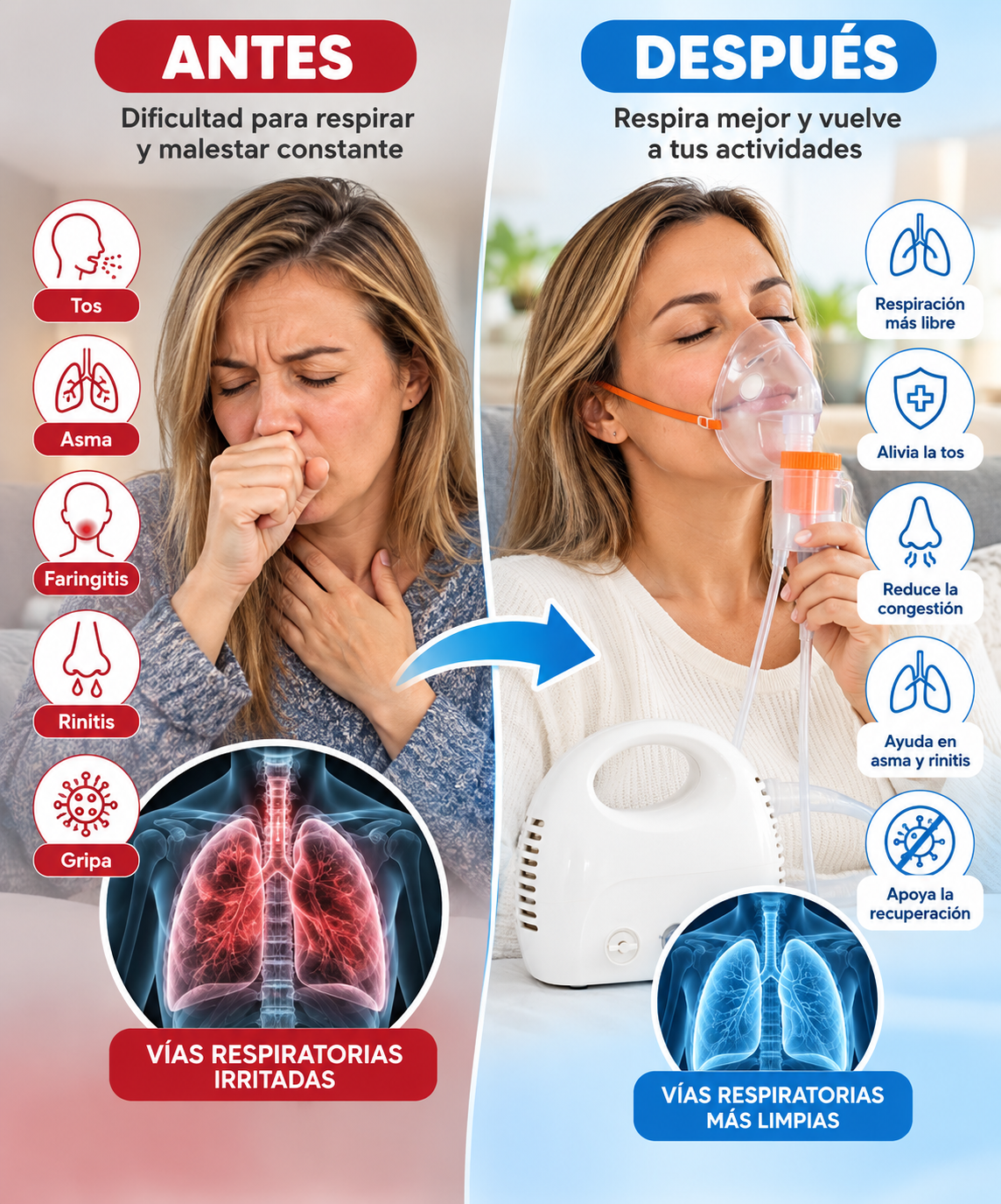 Antes y después respira mejor